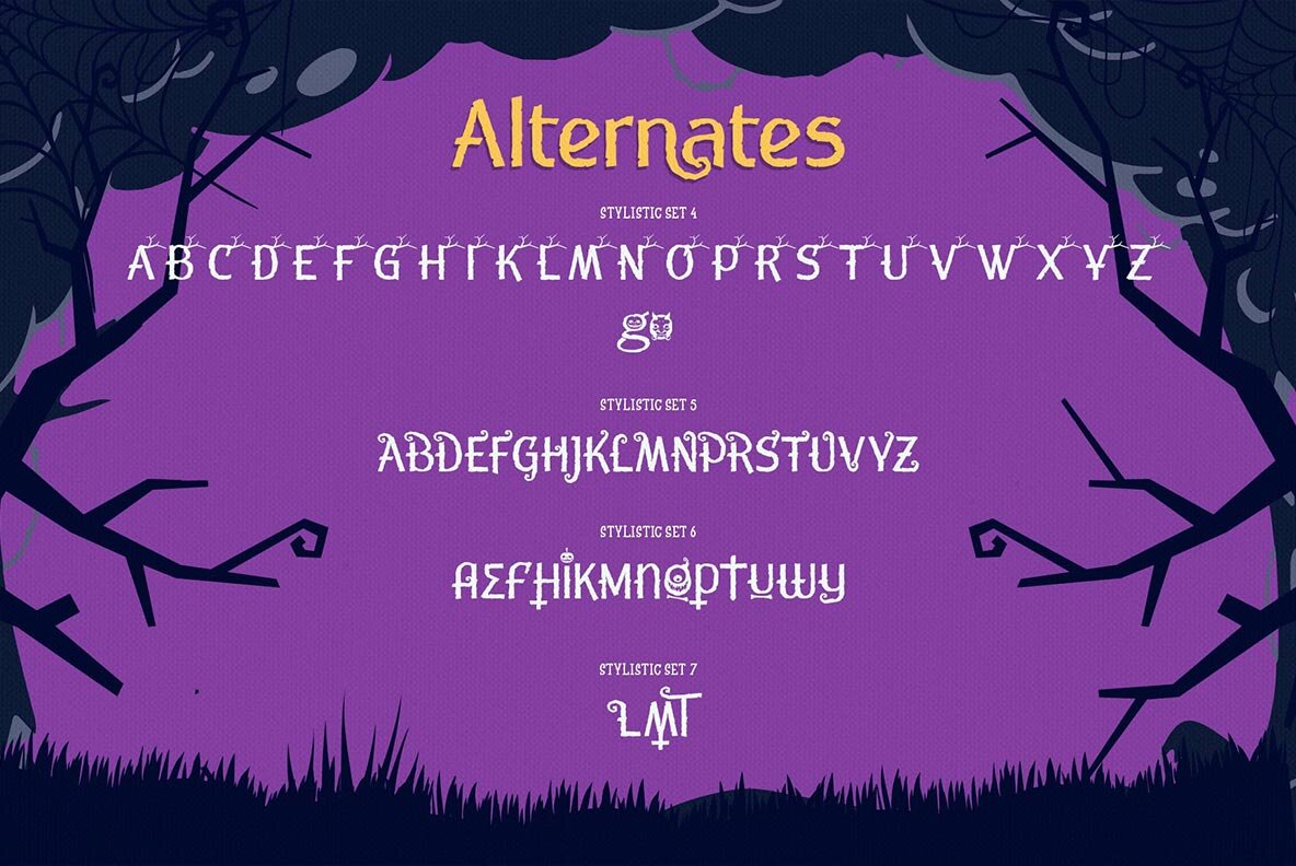 Noganas Halloween font 9