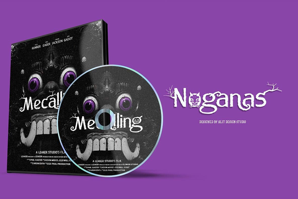 Noganas Halloween font 10