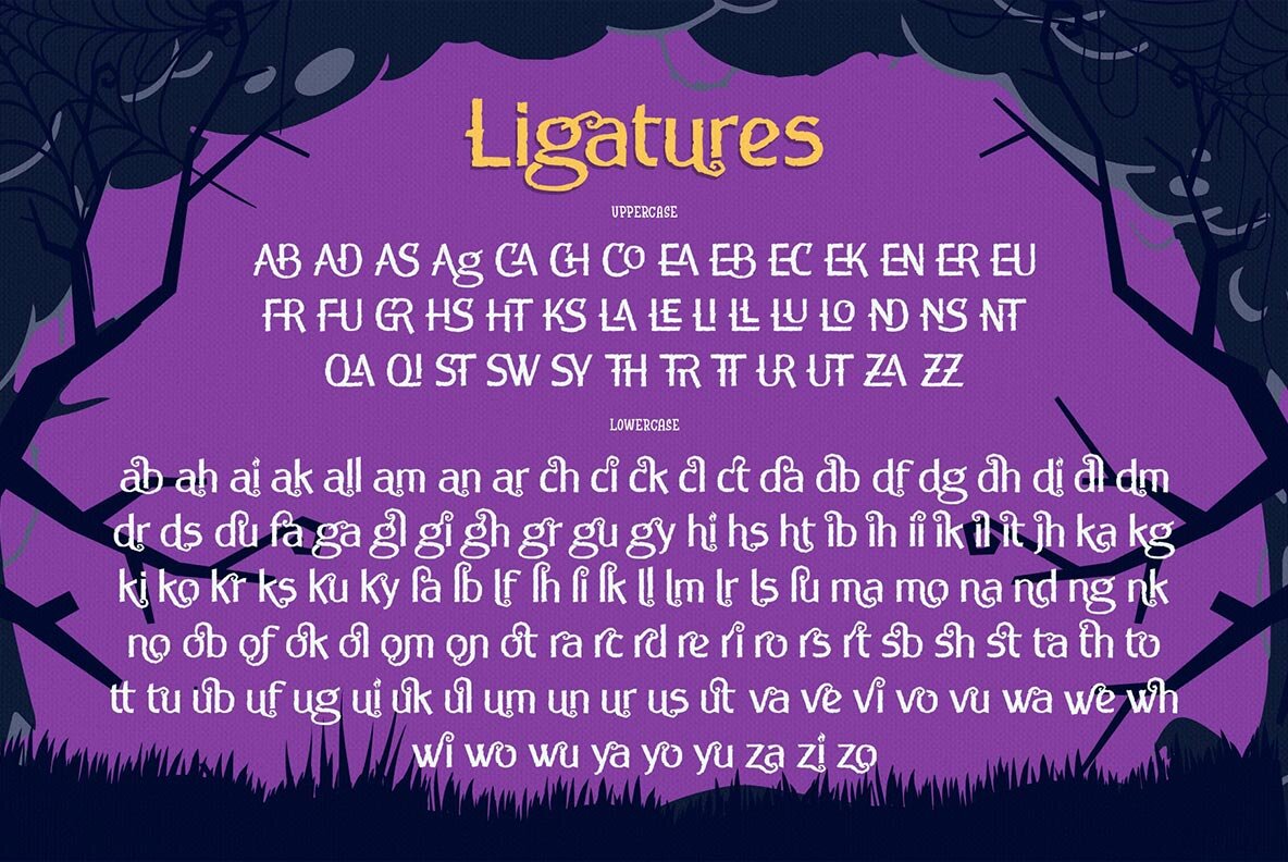 Noganas Halloween font 11