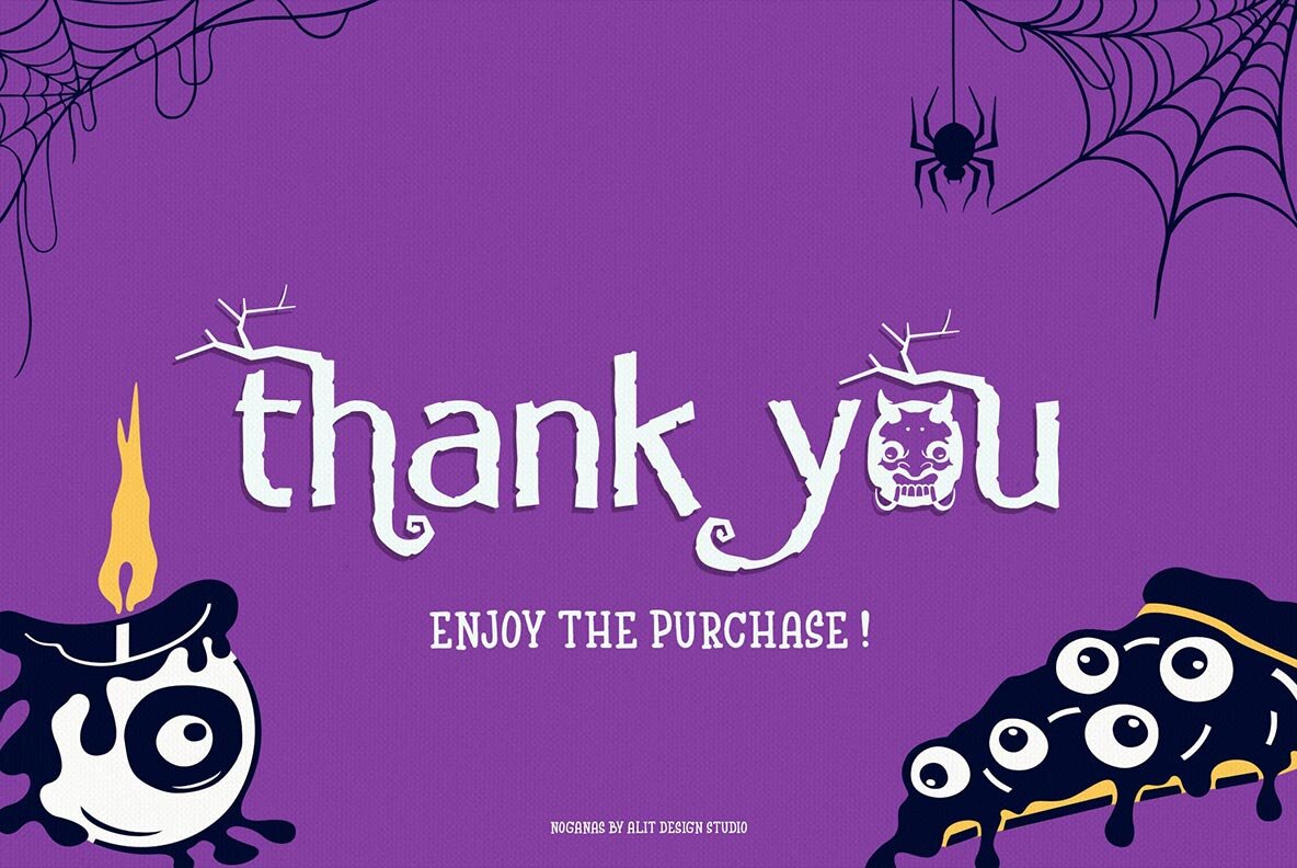 Noganas Halloween font 15