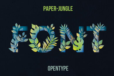 Paper Jungle SVG Font