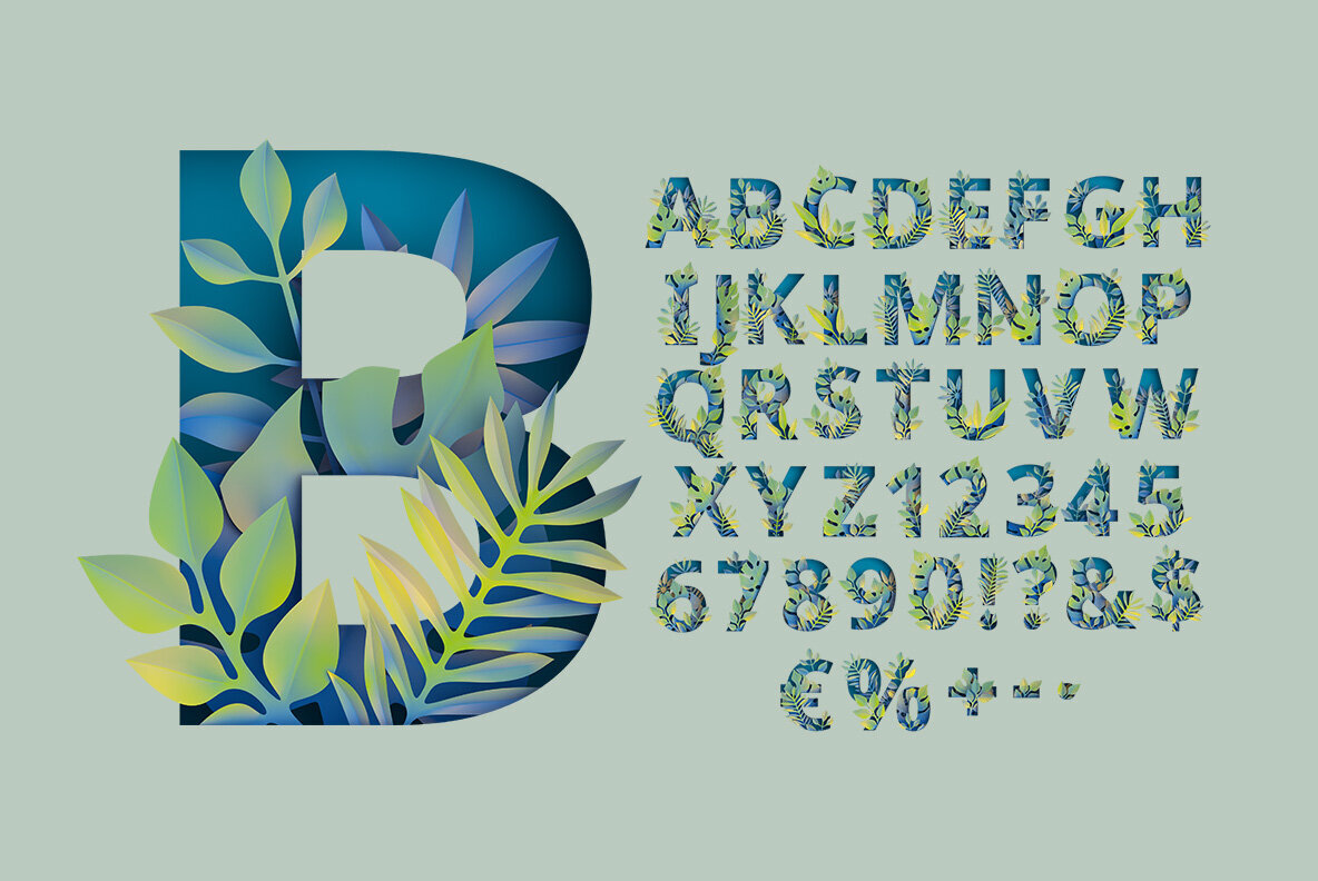 Paper Jungle SVG Font 2