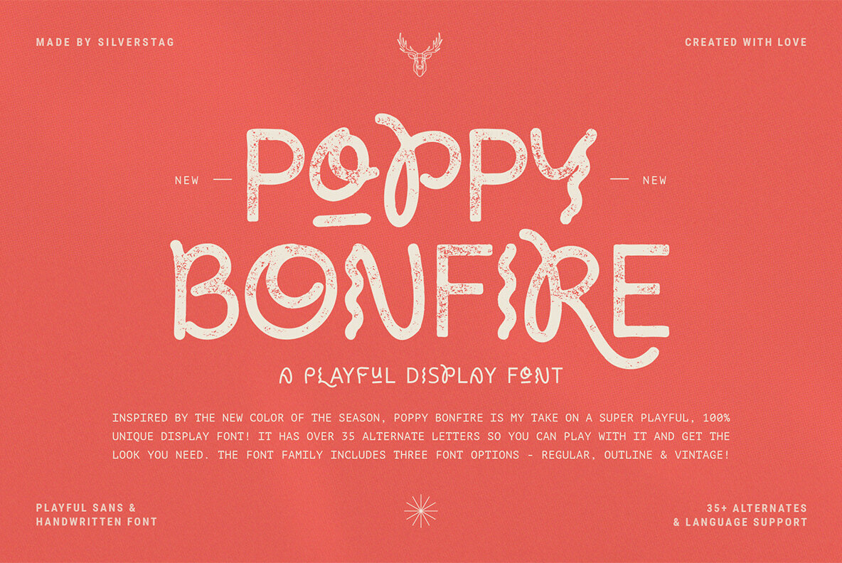 Poppy Bonfire Font