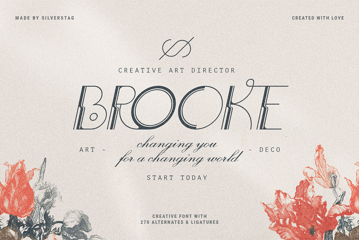 BogArt Deco   Ligature Rich Typeface 9