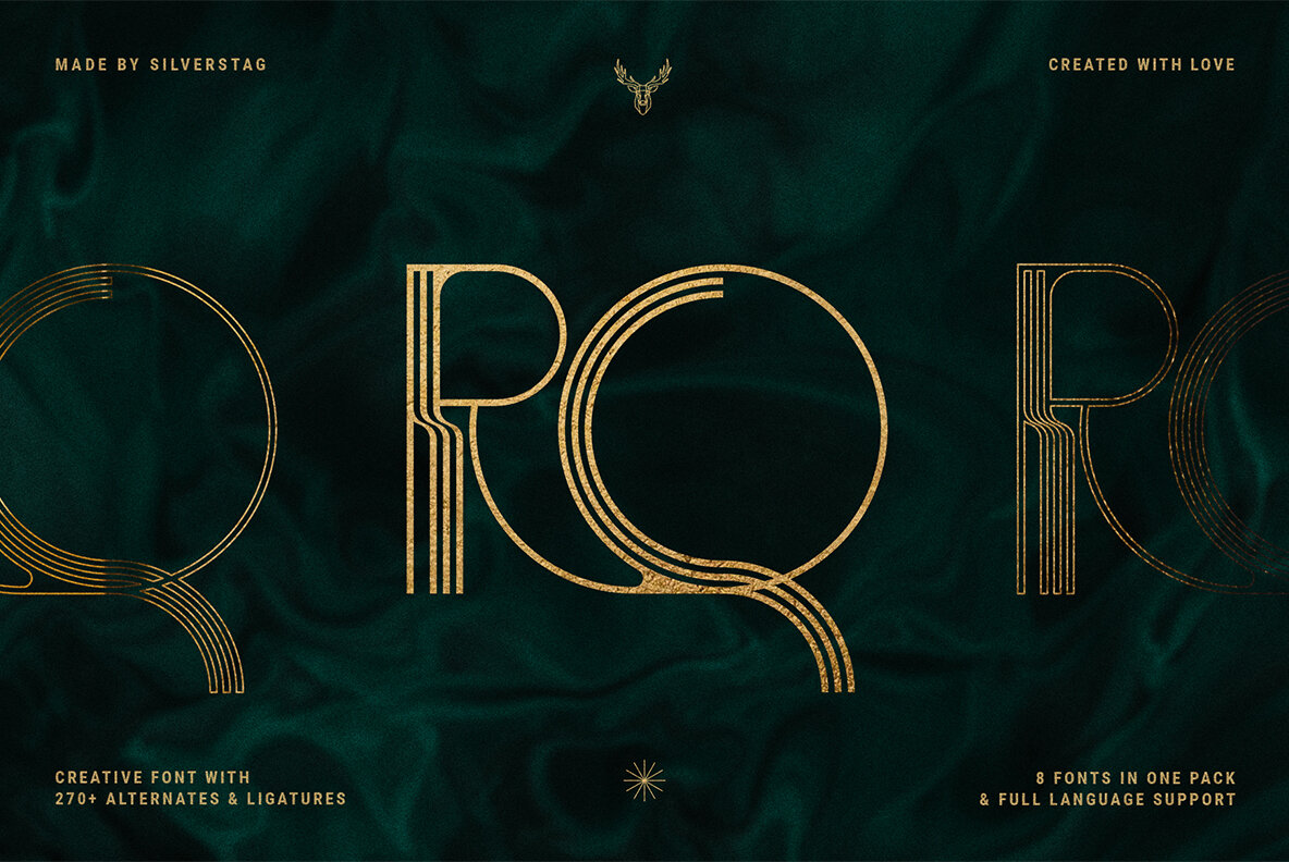 BogArt Deco   Ligature Rich Typeface 12