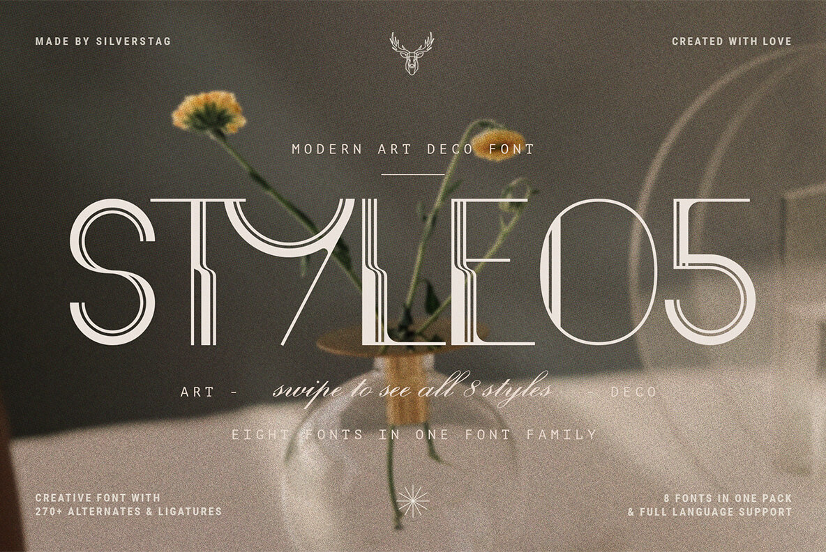 BogArt Deco   Ligature Rich Typeface 24