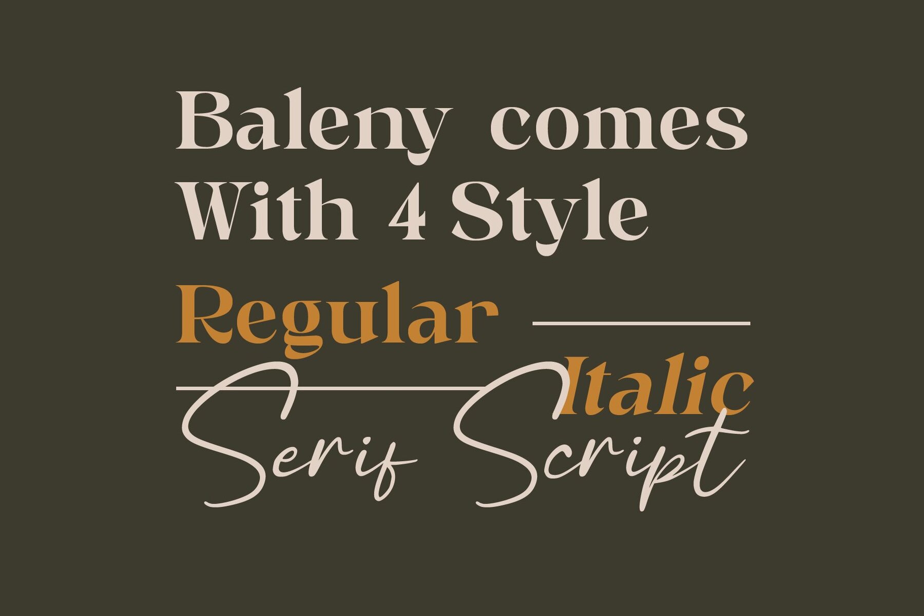 Baleny Elegant Font Duo 10