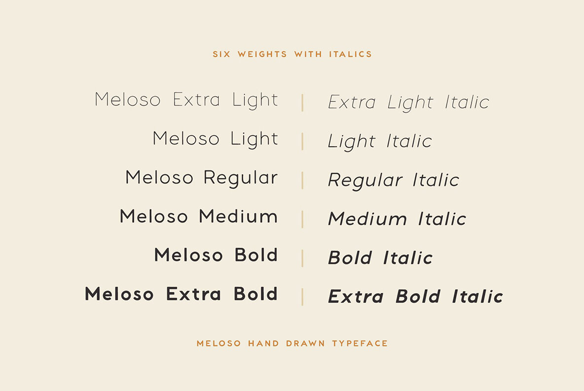 Meloso Variable Hand Drawn Typeface 11