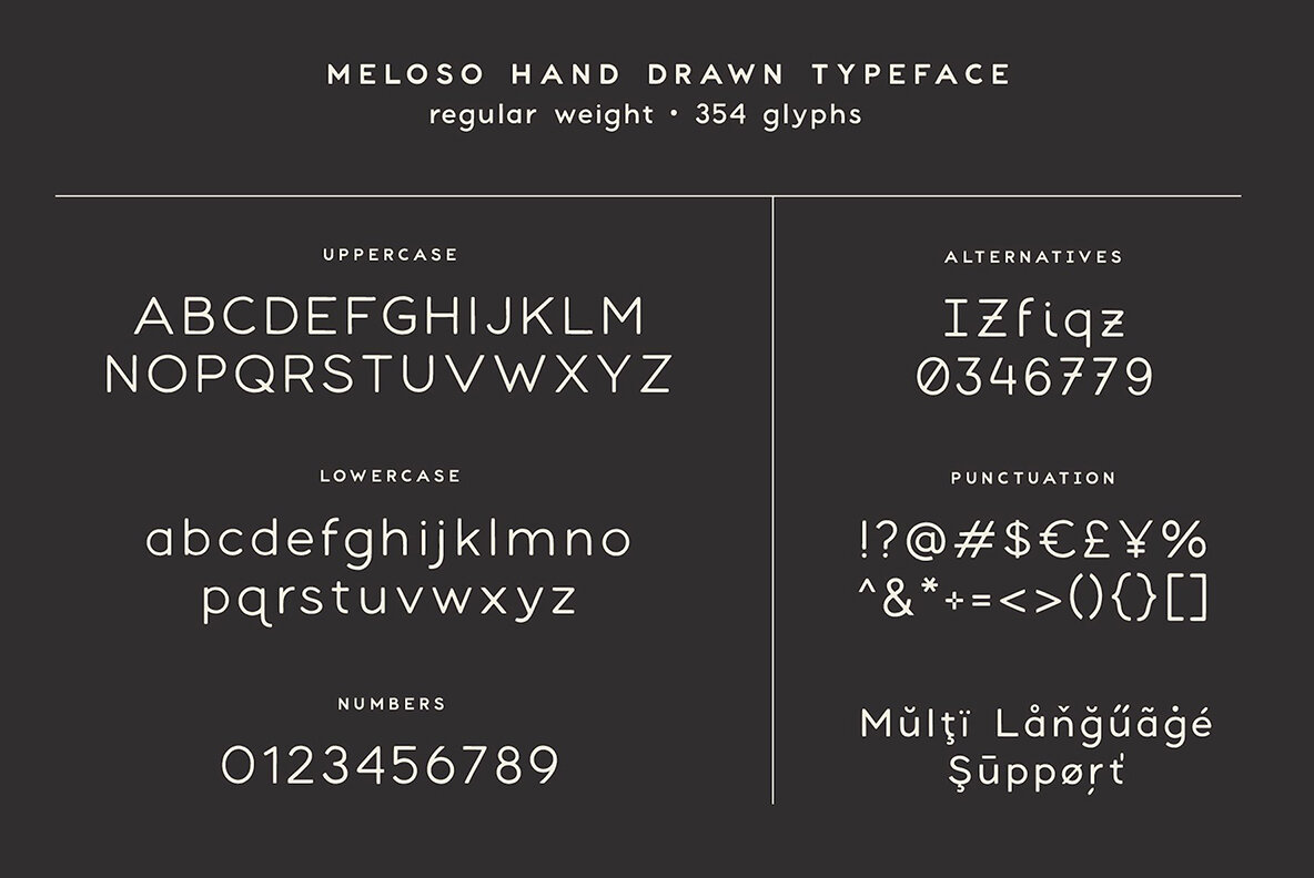 Meloso Variable Hand Drawn Typeface 12