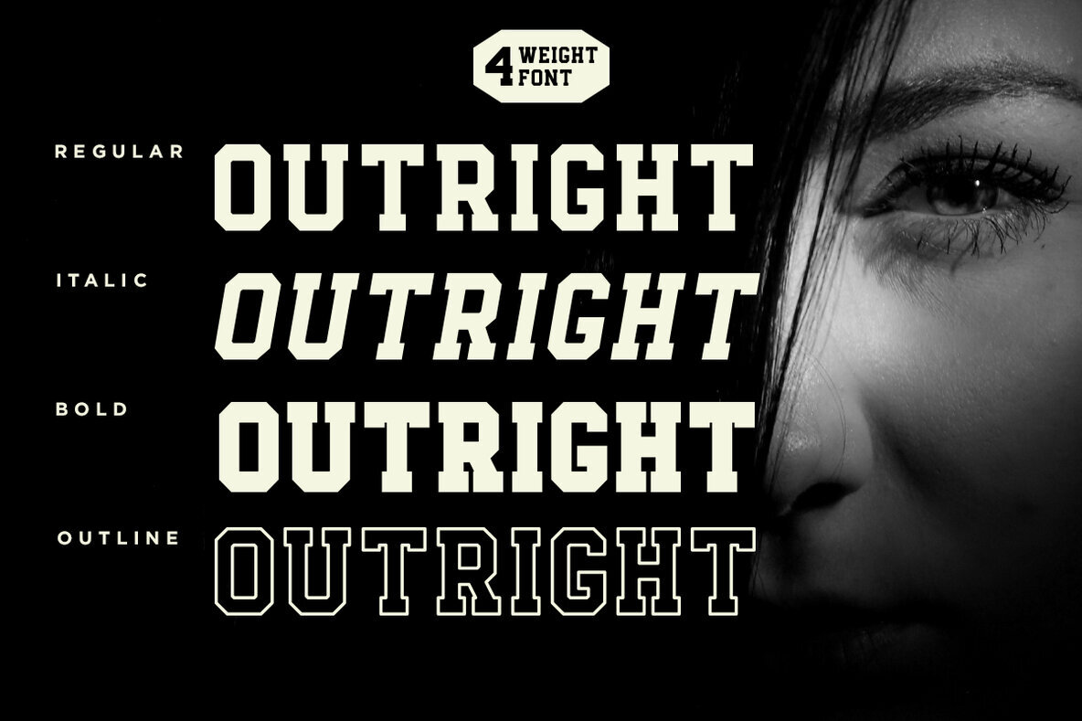 Outright Sport Font - YouWorkForThem