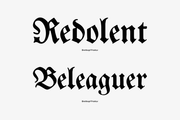 Breitkopf Fraktur Breitkopf Fraktur
