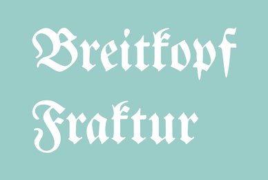 Breitkopf Fraktur