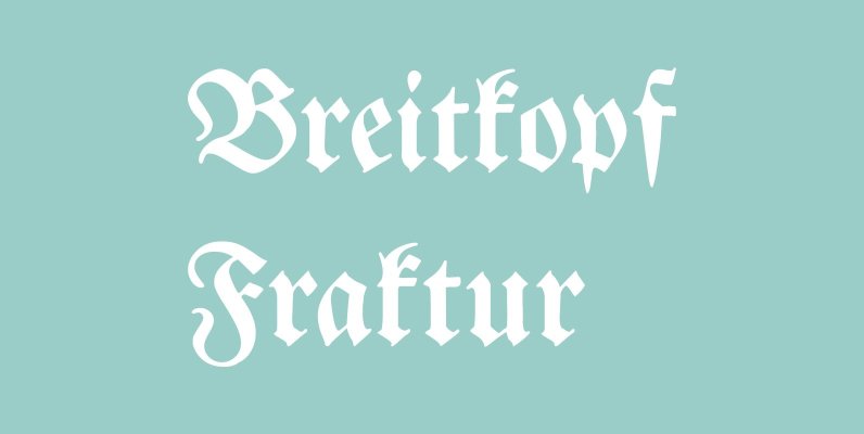 Breitkopf Fraktur