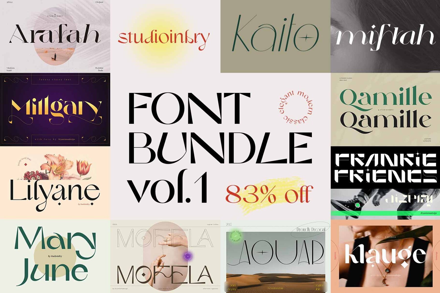 Modern Font Bundle 1
