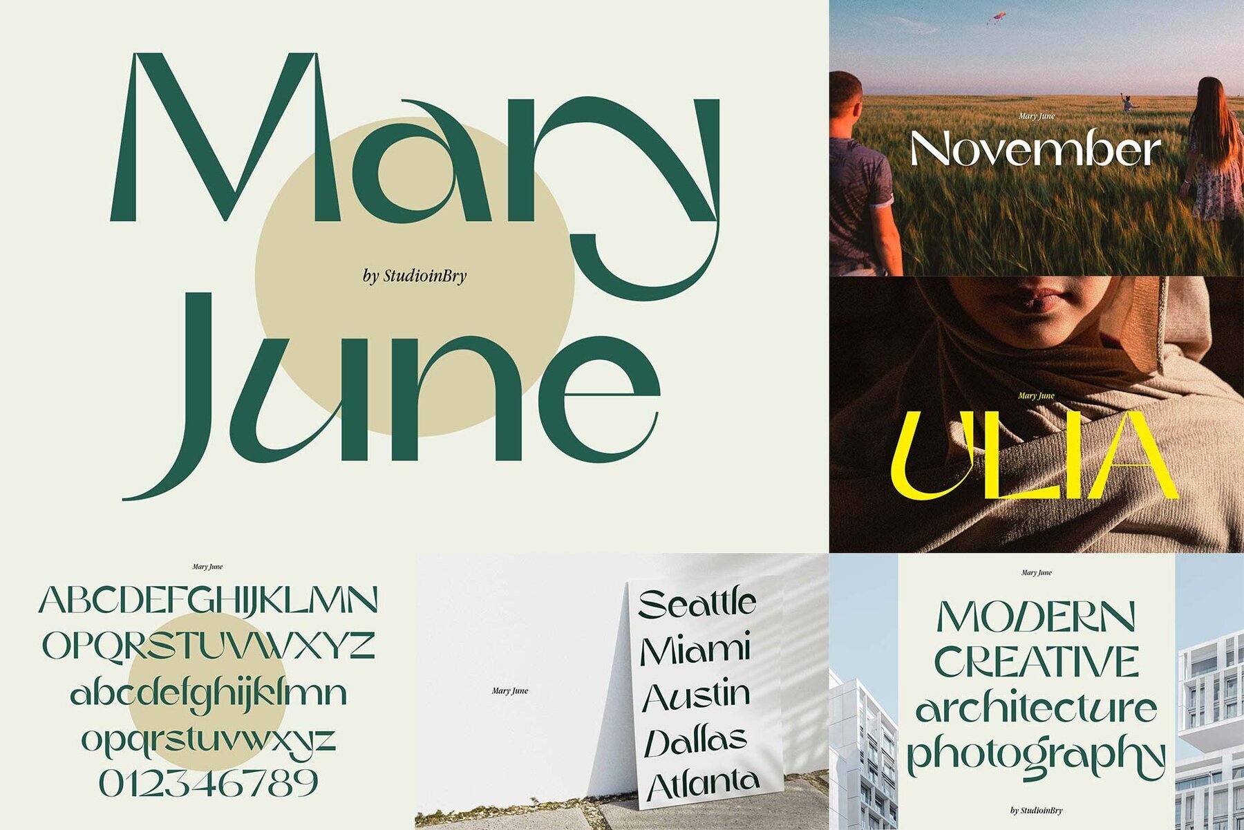 Modern Font Bundle 3