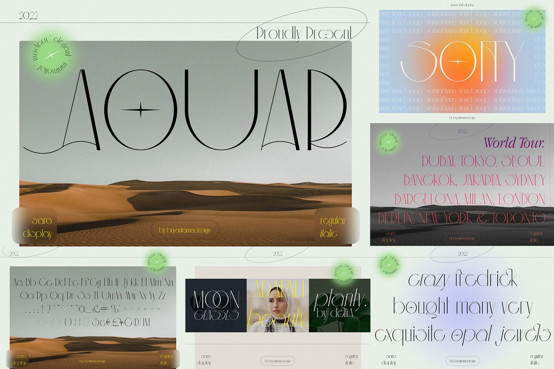 Modern Font Bundle 8