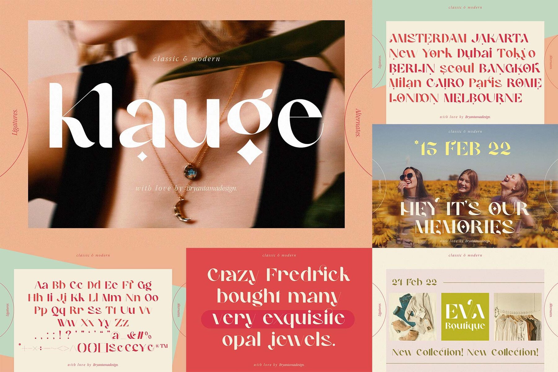 Modern Font Bundle 9