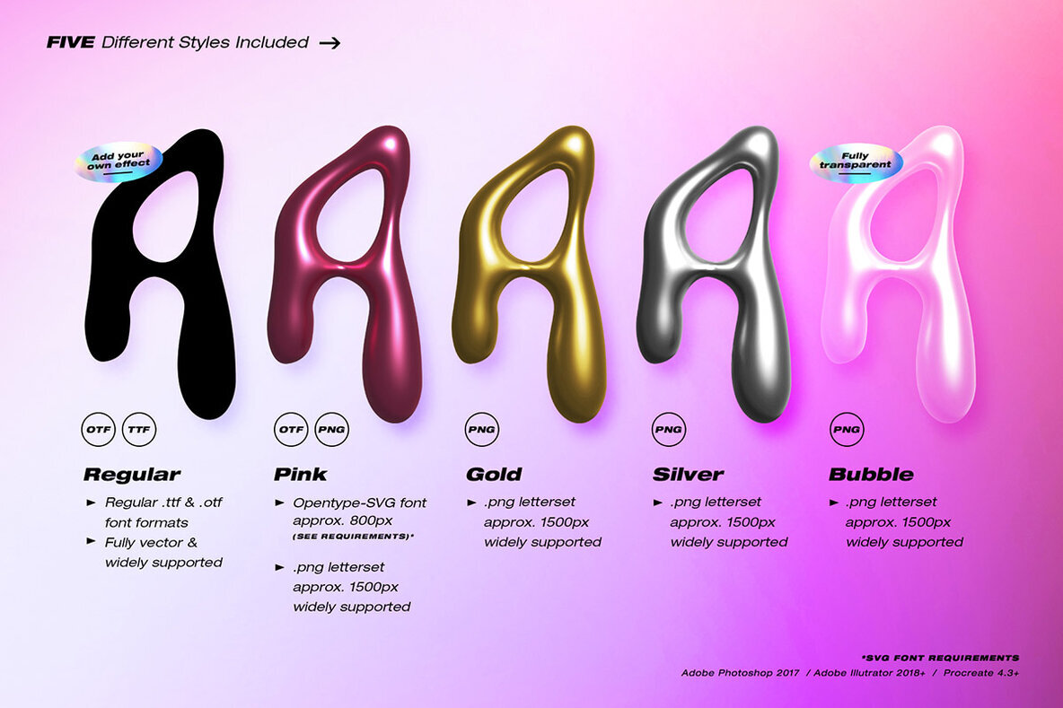 Wubble SVG and Letterset 2