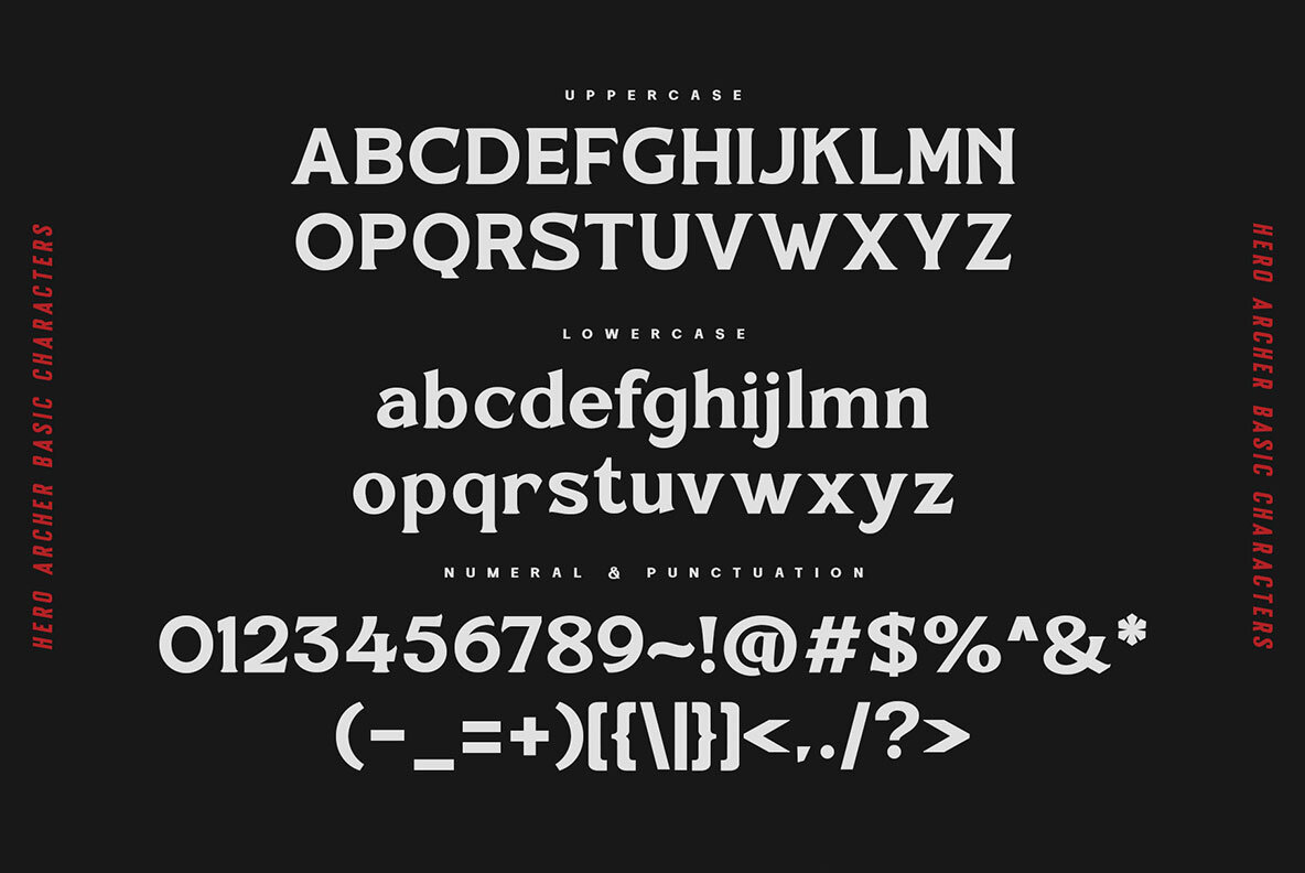 Hero Archer Font - YouWorkForThem