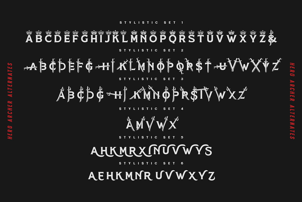Hero Archer Font - YouWorkForThem