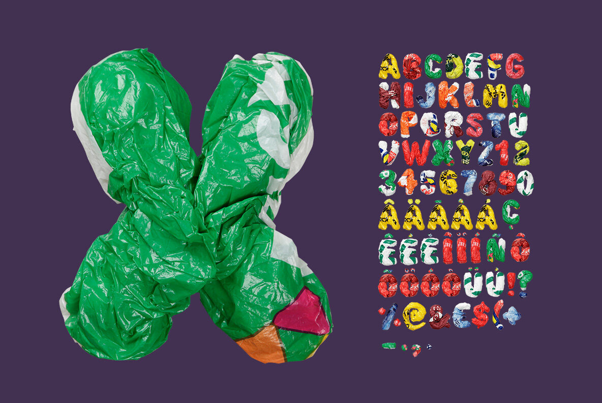 olor Plastic Bags Font 2
