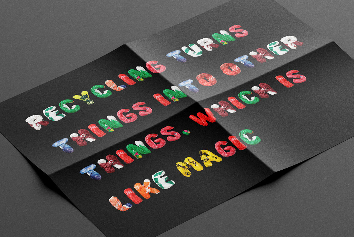 olor Plastic Bags Font 6