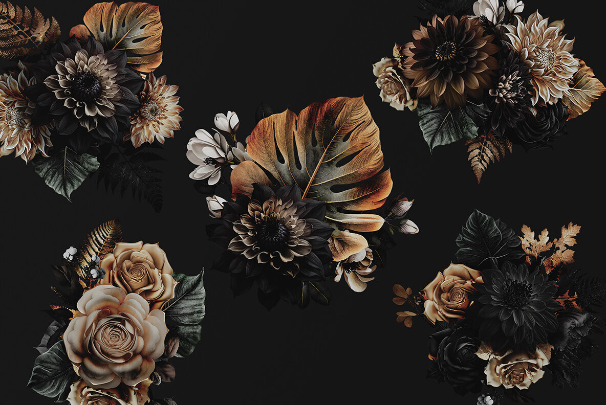 Black   Gold with Boketto typeface 4