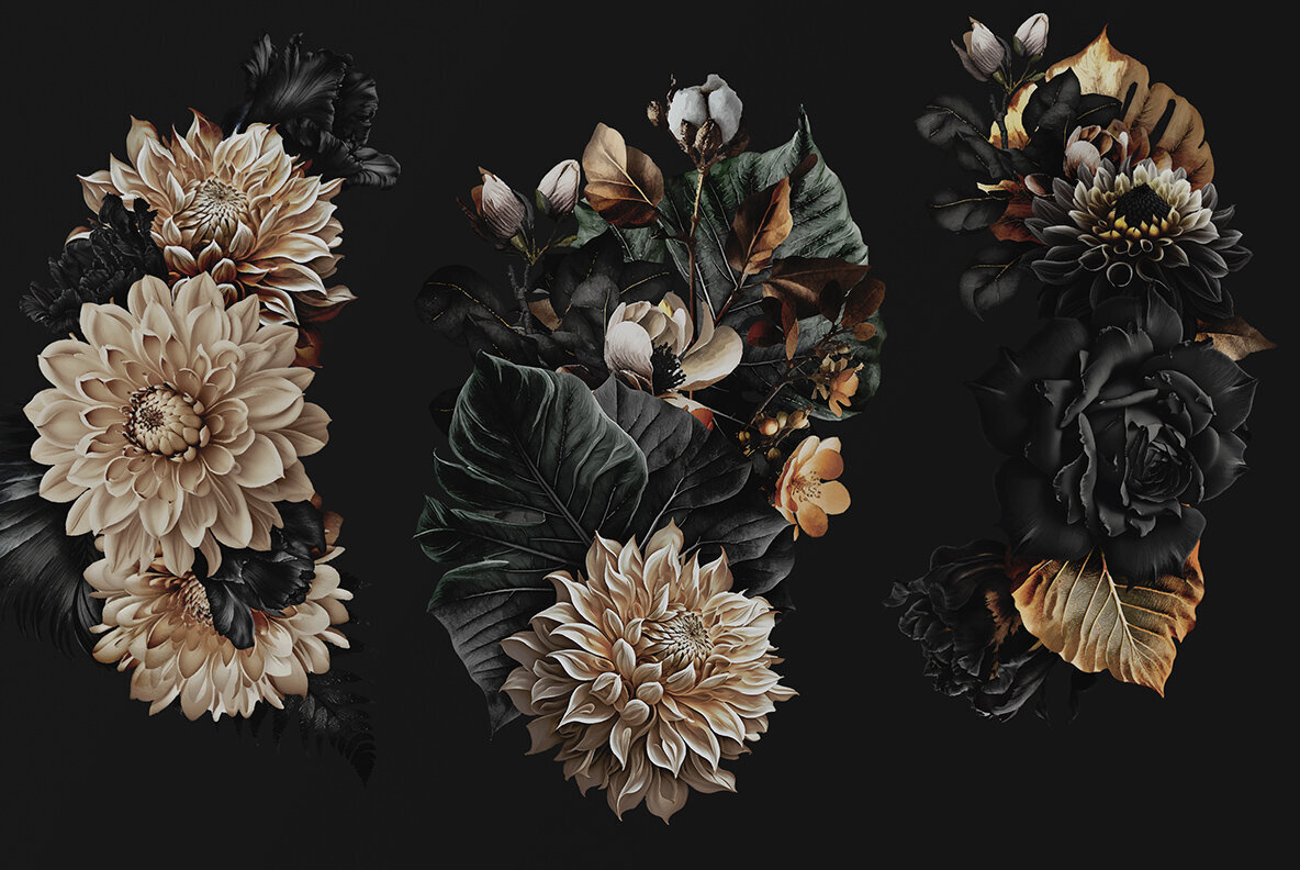 Black   Gold with Boketto typeface 5