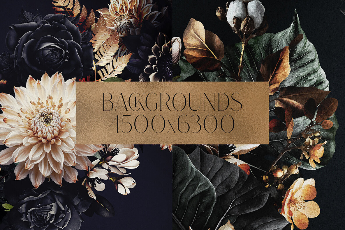 Black   Gold with Boketto typeface 8