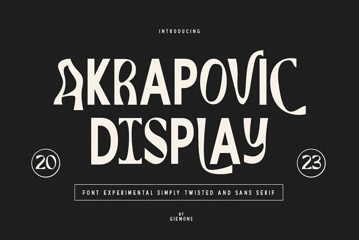 Akrapovic Display Font