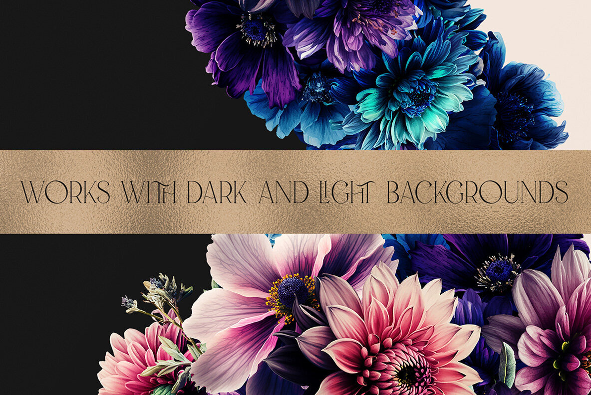 Colorful Botanica with Malinger Font 3