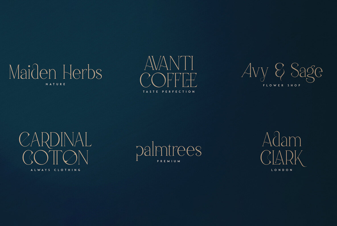 Colorful Botanica with Malinger Font 4