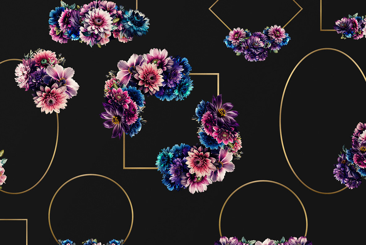 Colorful Botanica with Malinger Font 18