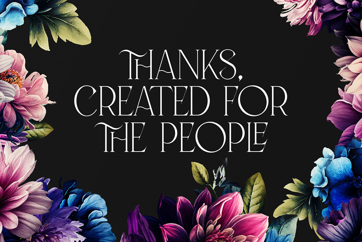 Colorful Botanica with Malinger Font 22