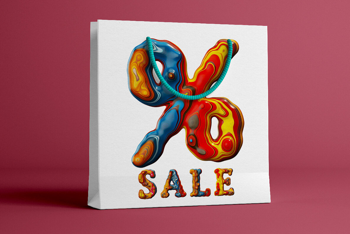 Paint Melt SVG Font 6