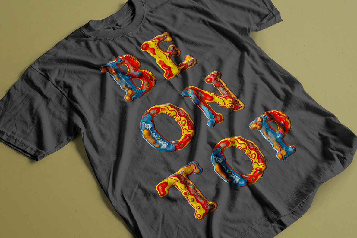 Paint Melt SVG Font 7