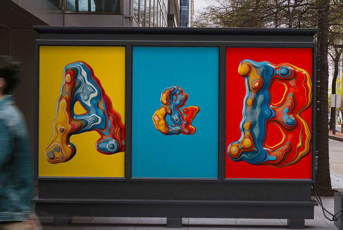 Paint Melt SVG Font 8