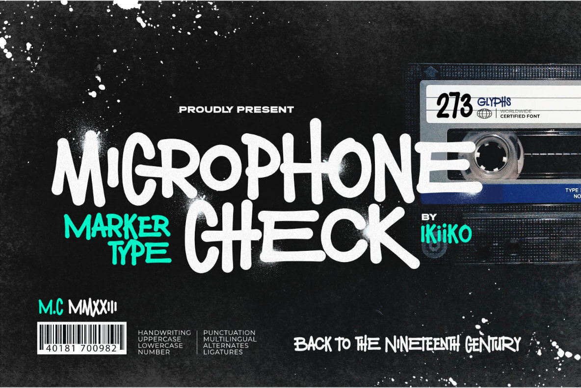 Microphone Check Font