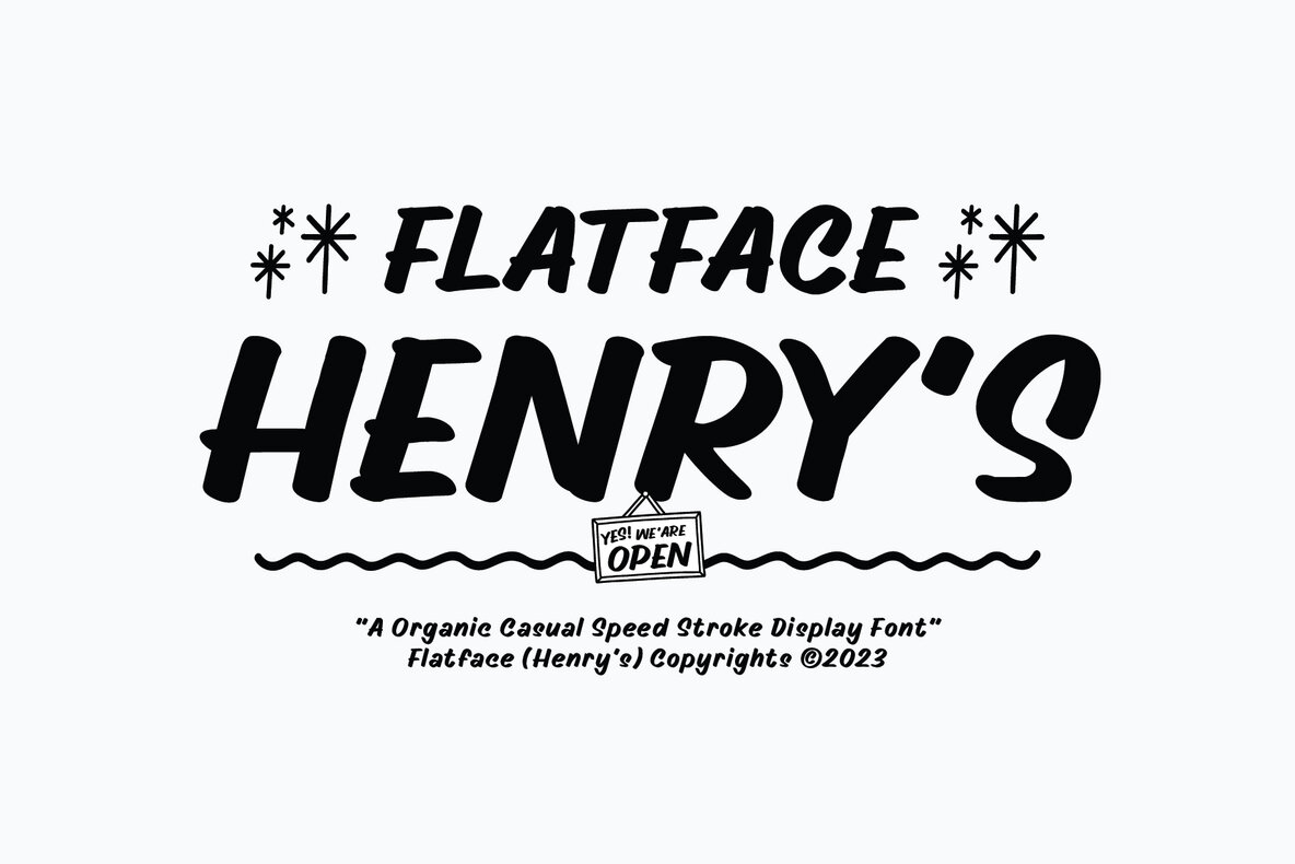 Flatface Henrys Font