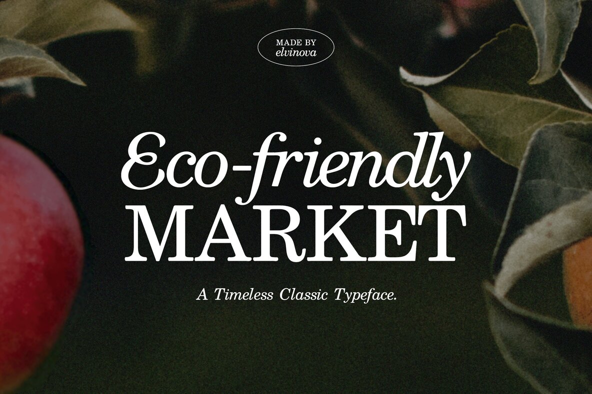 Eco Friendly Market Font