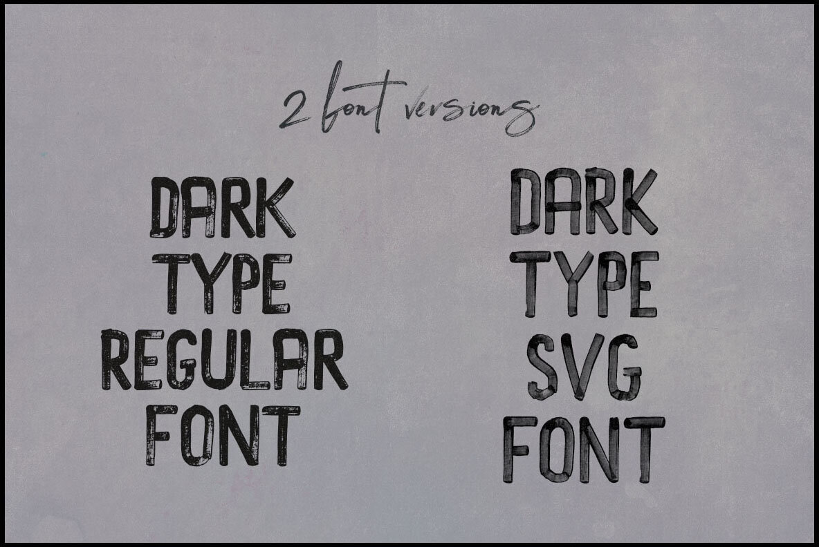 Dark Type Brush SVG 3