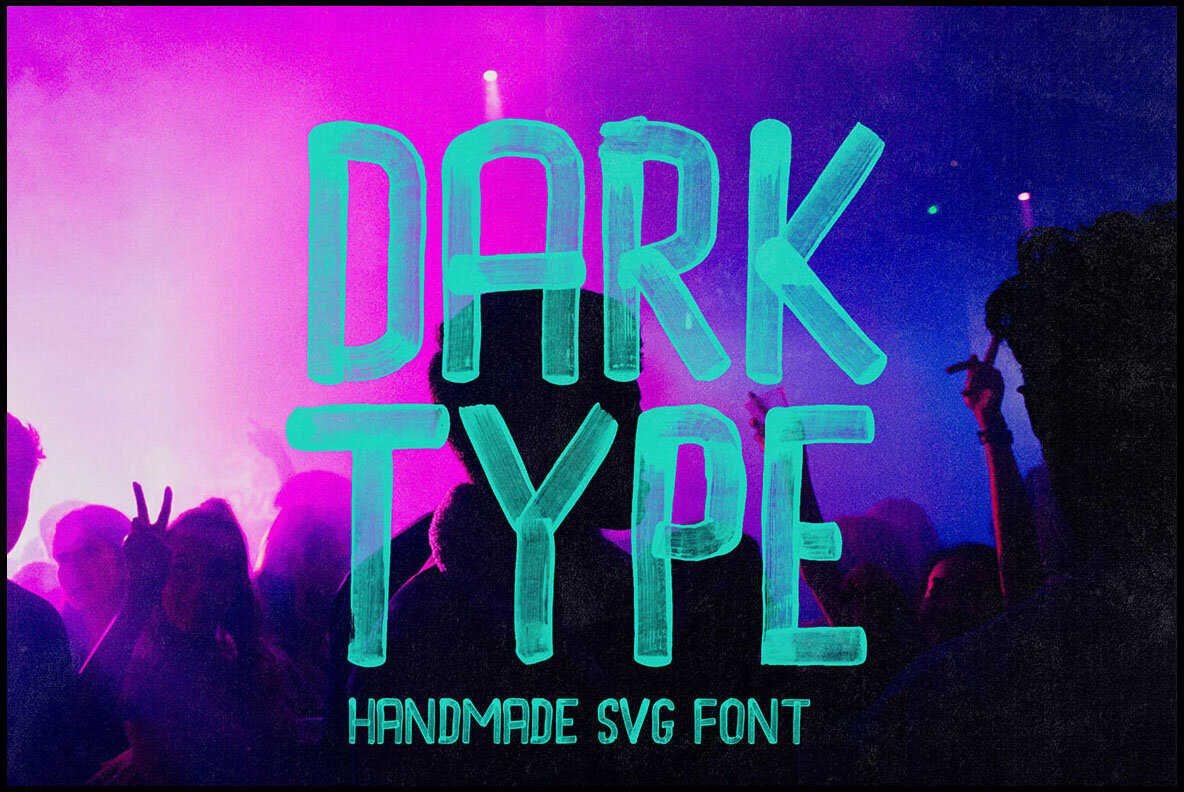 Dark Type Brush SVG 8