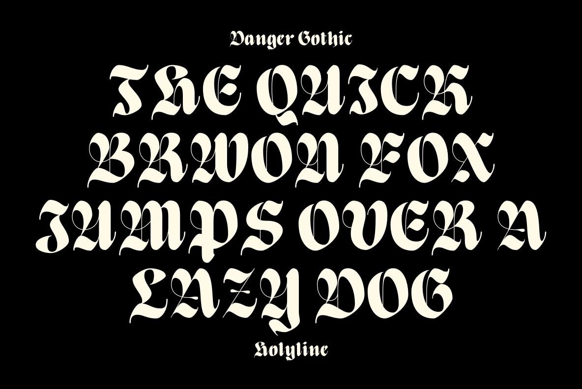 Danger Gothic 6