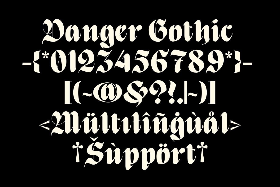 Danger Gothic 9