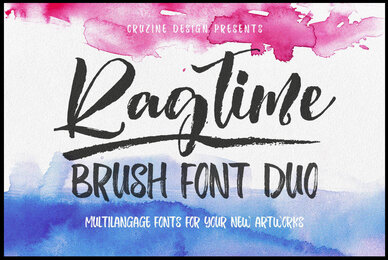 Ragtime Brush Font Duo