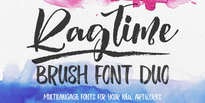 Ragtime Brush Font Duo