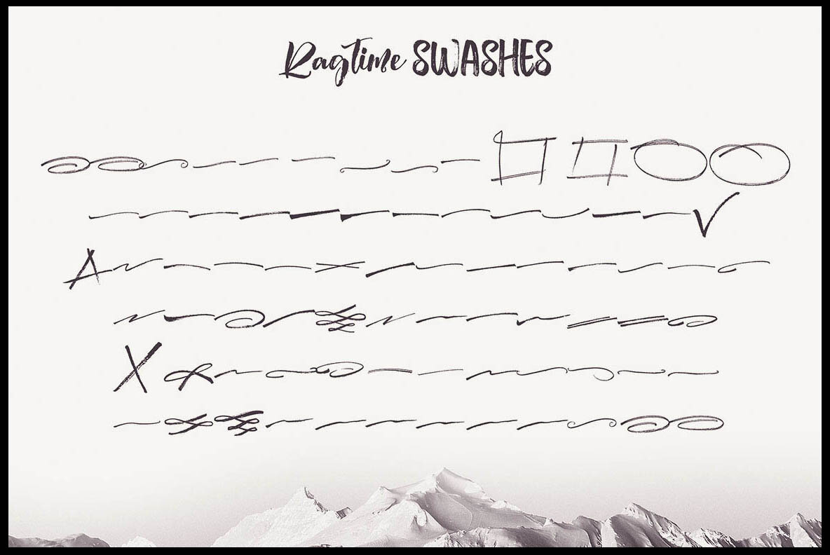 Ragtime Brush Font Duo 7