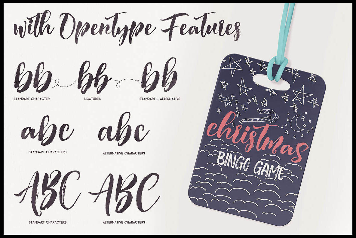 Ragtime Brush Font Duo 8