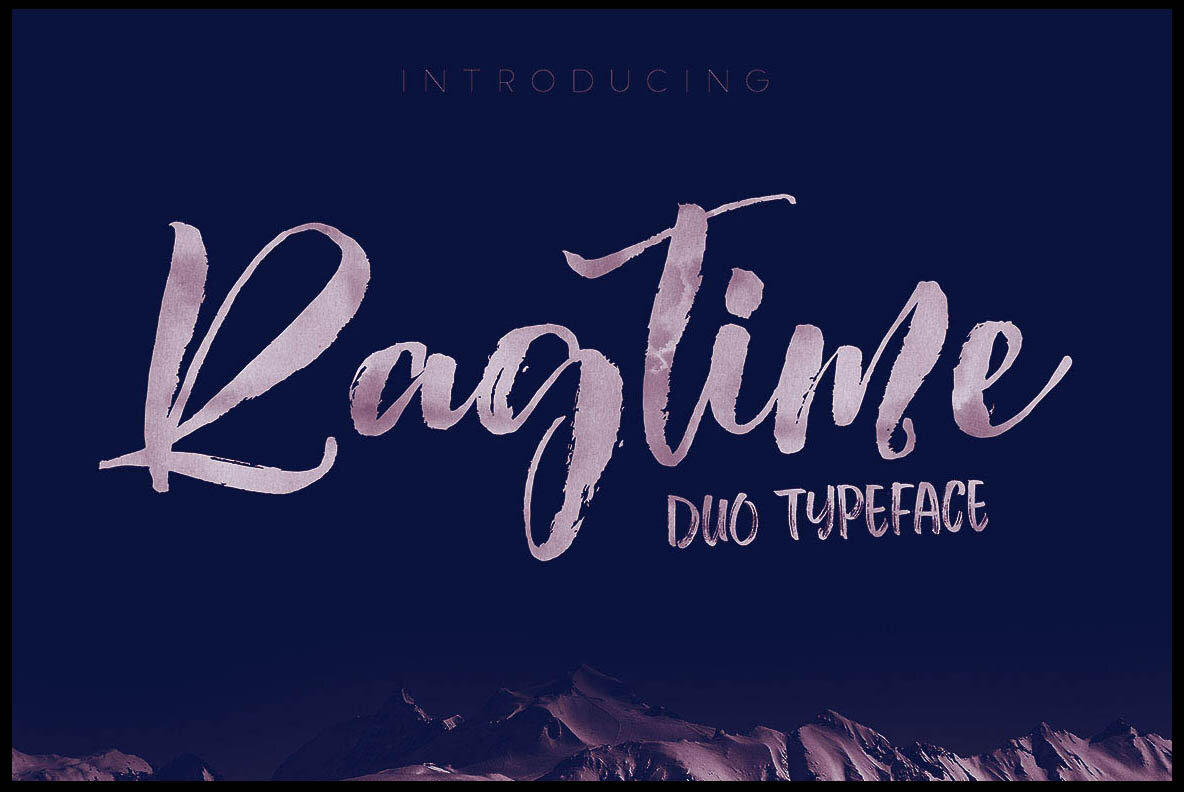 Ragtime Brush Font Duo 10