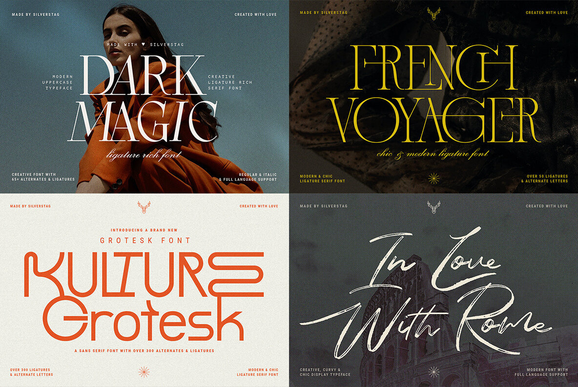 Modern Font Bundle Volume 4 2